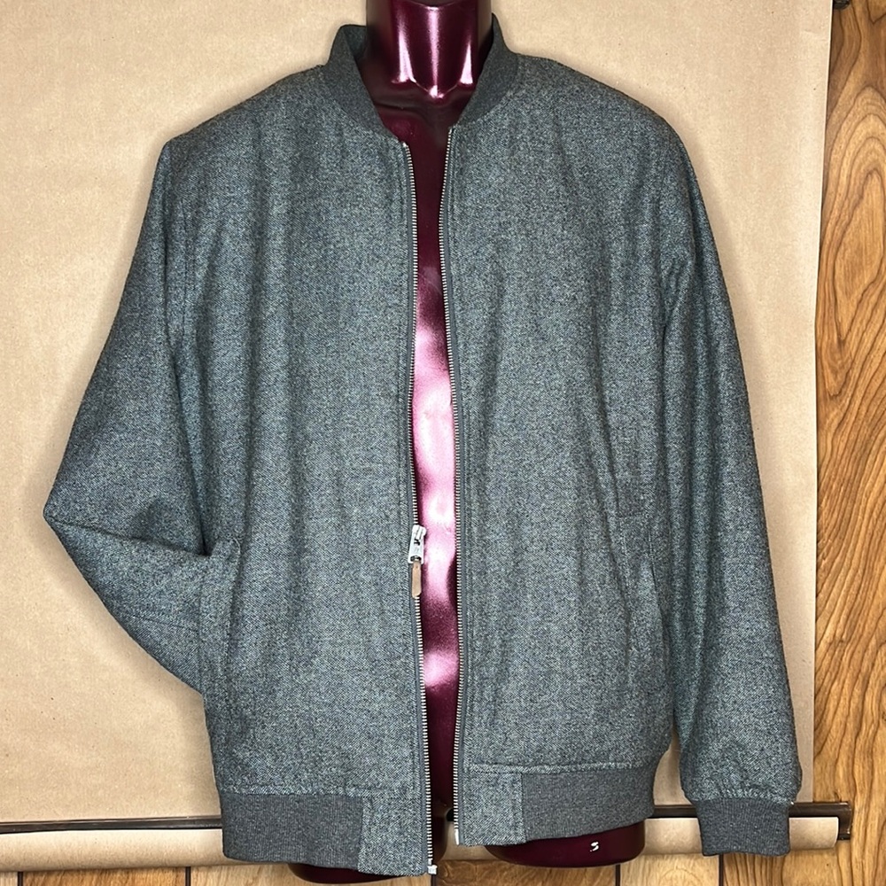 astrneme boutique wool/cotton blend bomber jacket size M
